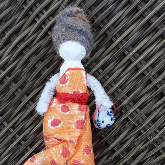 Other - Clothespin dolly in the style of Amy Winehouse